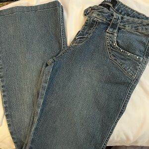 Women's Blue Jeans Elite Flare bottom jeans